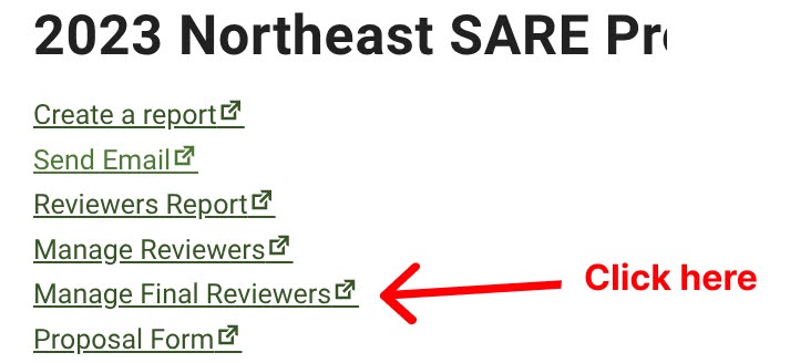 Red arrow points to link to click